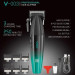 Машинка для стрижки волос аккумуляторная Professional Turbo с разными насадками VGR V-003. Цвет: зеленый