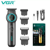 Тример VGR V-990, 3 насадки, Многофункциональная аккумуляторная машинка для стрижки, VGR машинка