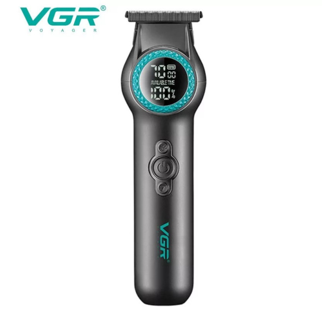 Тример VGR V-990, 3 насадки, Многофункциональная аккумуляторная машинка для стрижки, VGR машинка