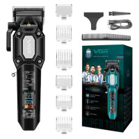 Аккумуляторная машинка для стрижки VGR V-600. Цвет: черный