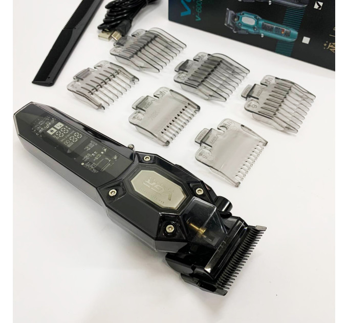 Аккумуляторная машинка для стрижки VGR V-600. Цвет: черный