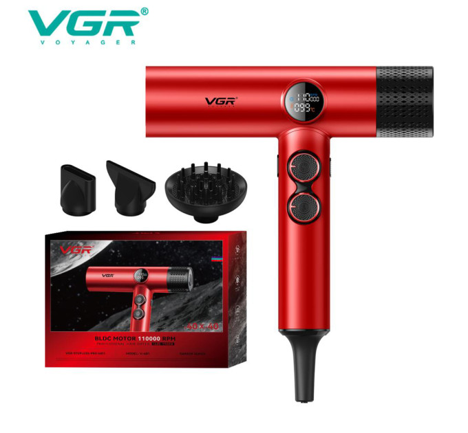 Фен профессиональный VGR V-401 RED