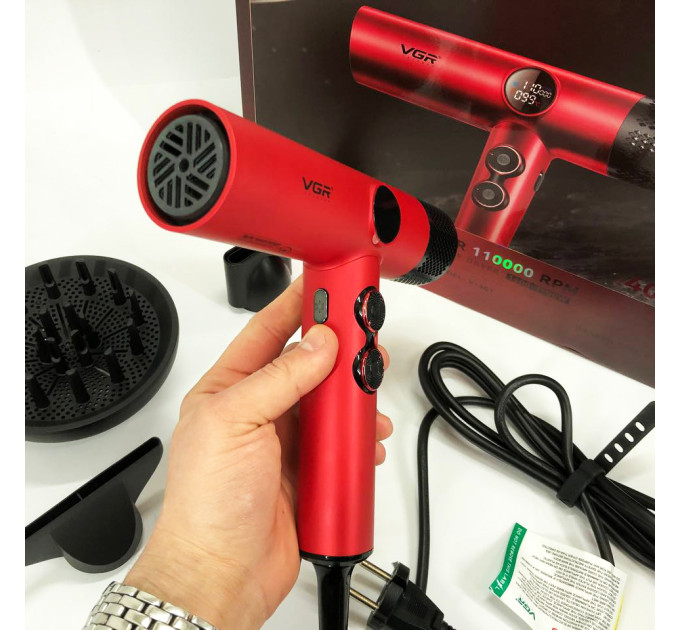 Фен профессиональный VGR V-401 RED