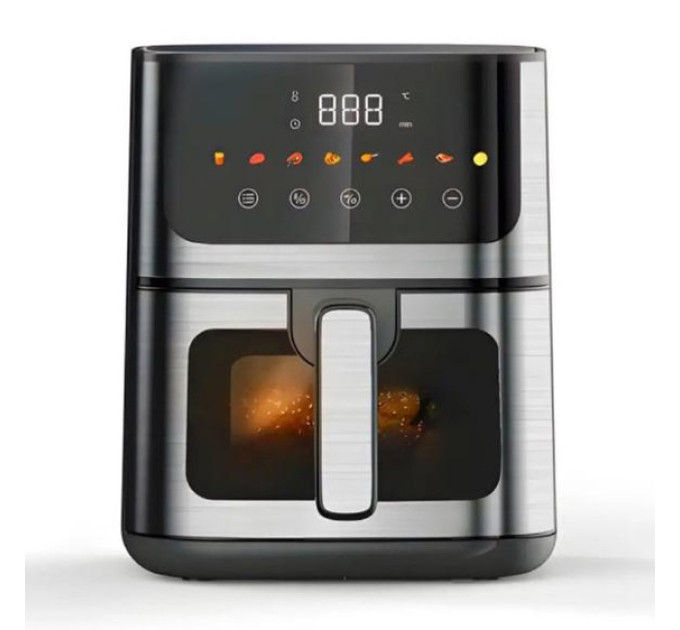 Аэрогриль Rainberg RB-2268 4200W аэрофритюрница безмасляная без масла с регулировкой температуры 8 л