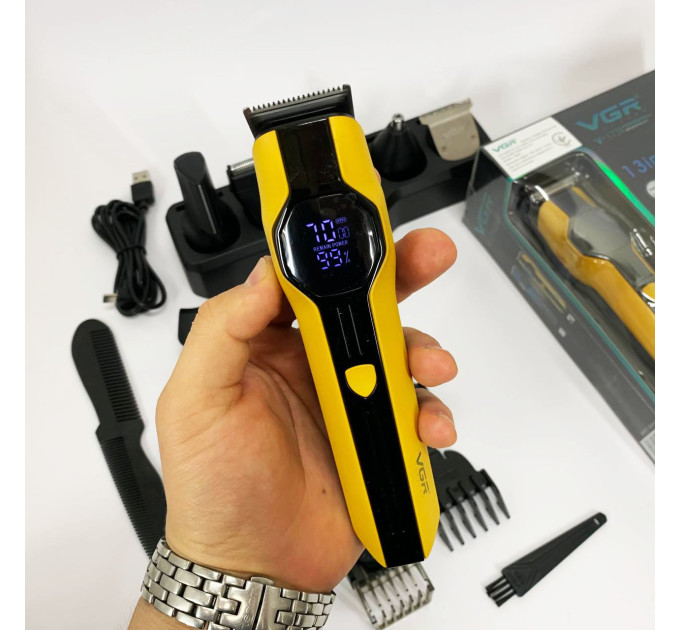 Набор для стрижки VGR V-173 YELLOW 13 в 1
