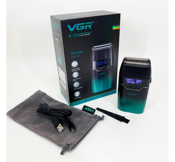 Електробритва VGR V-308 GREEN шейвер