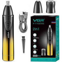 Триммер для носа и ушей VGR V-619. Цвет: золотой