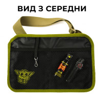 Молодежная тактическая сумка для патчей на плечо с 4 карманами black