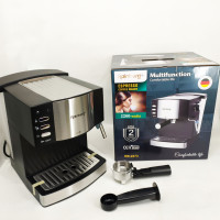 Кофемашина рожковая эспрессо Rainberg RB-2273 2200Вт с капучинатором 1.6л, кофеварка полуавтоматическая