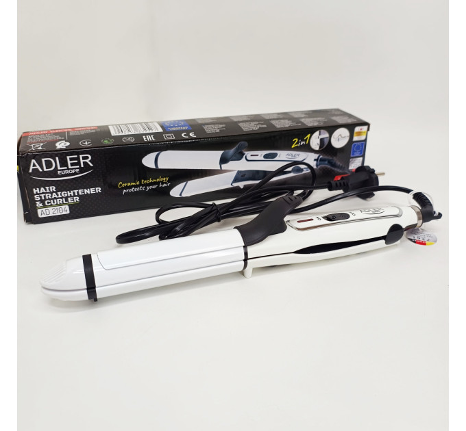 Плойка прасок для волосся Adler AD 2104 50Вт Ceramic