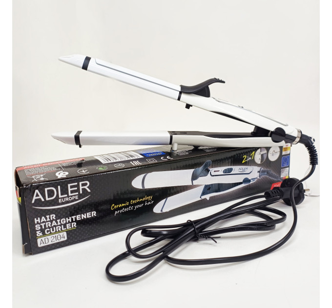 Плойка прасок для волосся Adler AD 2104 50Вт Ceramic