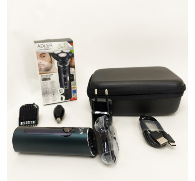 Чоловіча бритва 3 в 1 - USB + футляр Adler ADEG 2940