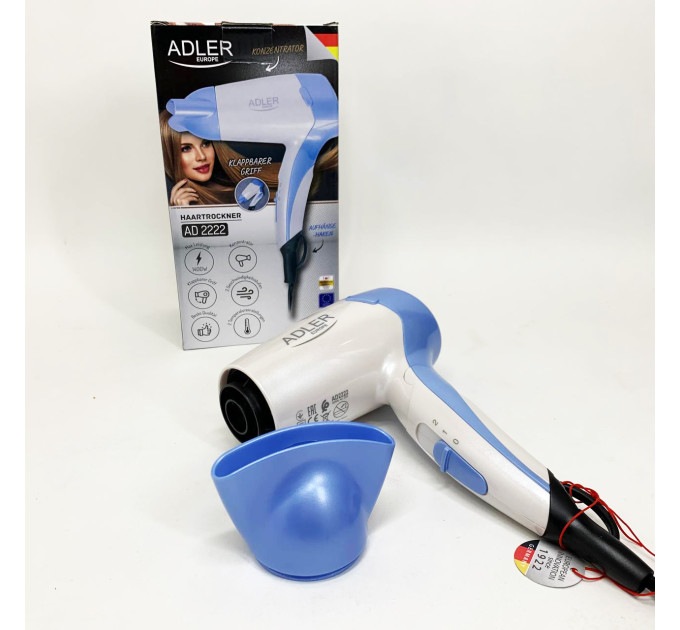 Фен Adler AD 2222 1200Вт 2 швидкості