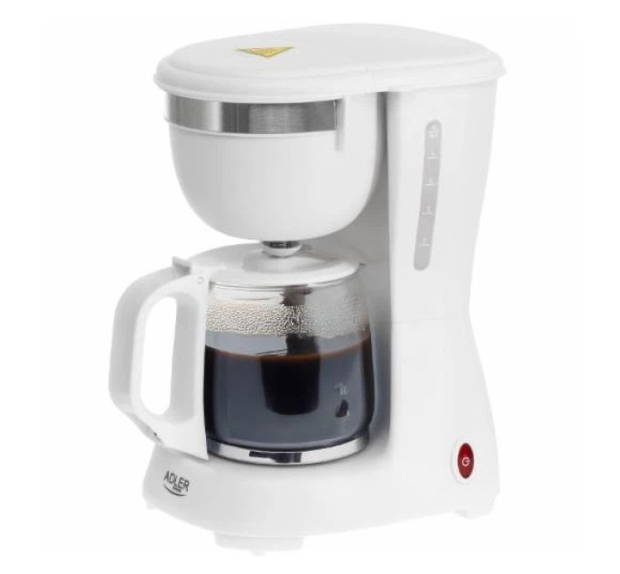 Кофеварка капельная Adler AD 4381 белая 600 Вт 0,6 л