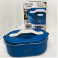 Ланч бокс з підігрівом електричний Adler AD 4505 Blue 55 Вт металевий для їжі з кришкою 0.8 л 220В