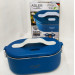 Ланч бокс з підігрівом електричний Adler AD 4505 Blue 55 Вт металевий для їжі з кришкою 0.8 л 220В