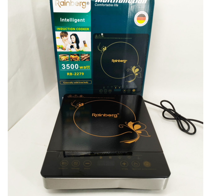 Індукційна плита на 1 конфорку Rainberg RB-2279 3500Вт LED-дисплей