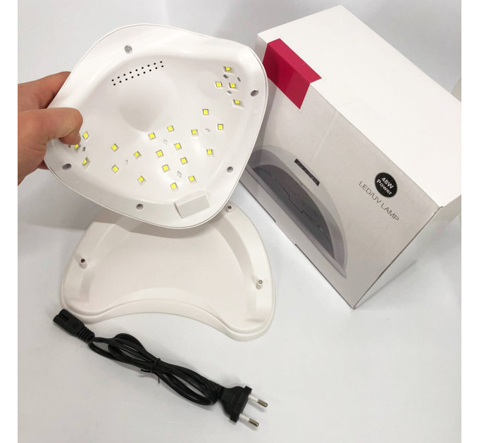 Лампа SUNUV SUN 5 PLUS 48W WHITE UV/LED для полімеризації, Професійна лампа для нігтів з таймером