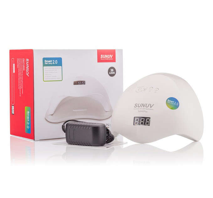 Лампа SUNUV SUN 5 PLUS 48W WHITE UV/LED для полімеризації, Професійна лампа для нігтів з таймером