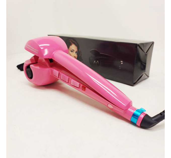Щипці BALALISI Perfect Curl спіральна плойка для завивки волосся, міні плойка гофре, стайлер для укладання Pink