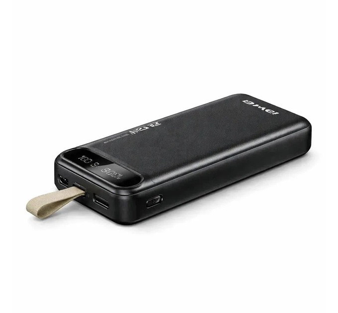 Зовнішній акумулятор Power bank Awei PA-12 30000mAh PD22,5W швидка зарядка