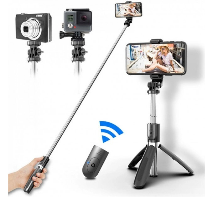 Селфи палка - Универсальный штатив тренога для телефона Selfie Stick L02 Bluetooth