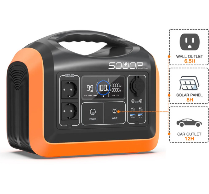 Зарядная станция Souop UPP-1200/1200 Вт/992 Вт·ч/LiFePO4 (UPP-1200)