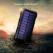 Портативне зарядне Solar power bank with LED light 20000mAh