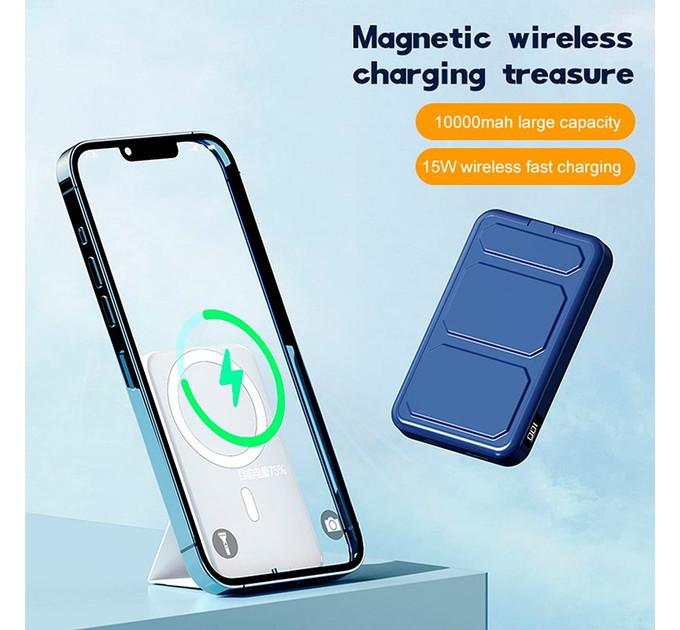 Зовнішній повербанк 2in1 MagSafe Power Bank with stand 10000mAh