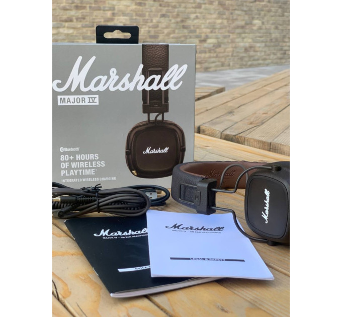 Беспроводные наушники Marshall Major IV Brown (коричневые)