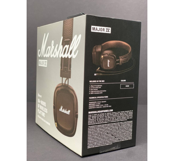 Беспроводные наушники Marshall Major IV Brown (коричневые)