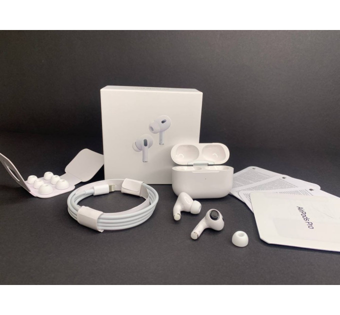 Найкращі навушники Air Pods Pro 2 з шумопоглинанням Lightning Білі