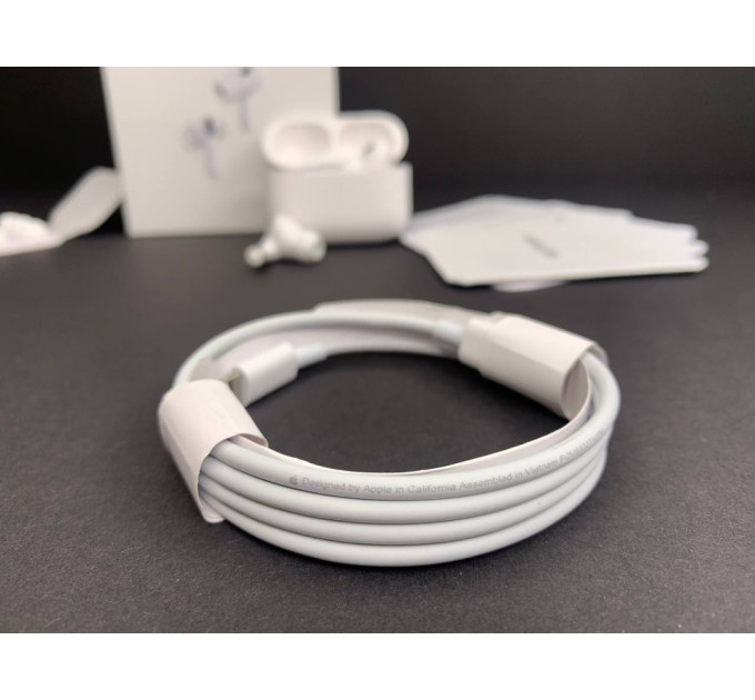 Найкращі навушники Air Pods Pro 2 з шумопоглинанням Lightning Білі
