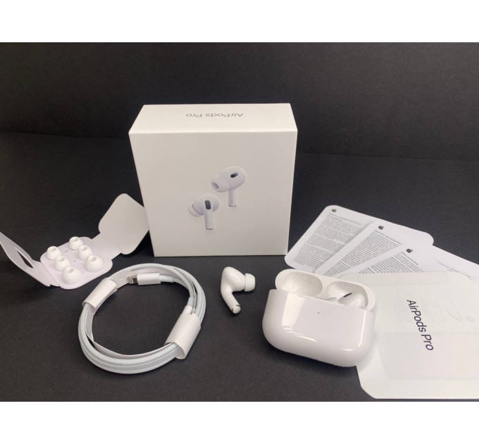 Найкращі навушники Air Pods Pro 2 з шумопоглинанням Lightning Білі