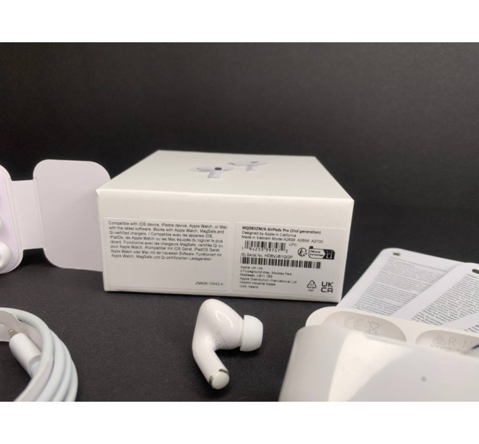 Найкращі навушники Air Pods Pro 2 з шумопоглинанням Lightning Білі