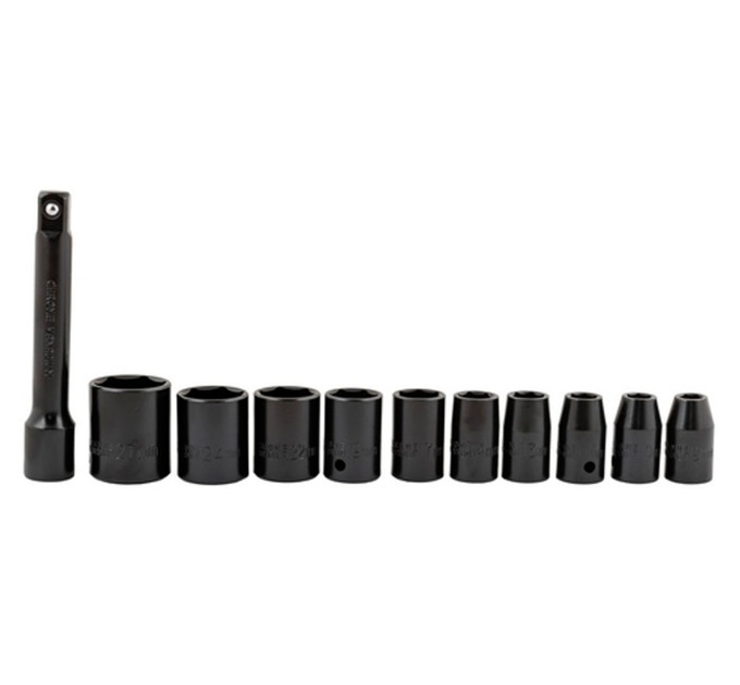 Пневматический ударный гайковерт Mastertool Vertwoll 1/2" с набором головок
