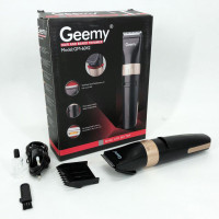 Акумуляторна машинка для стрижки волосся Gemei GM-6042, окантувальна машинка Black