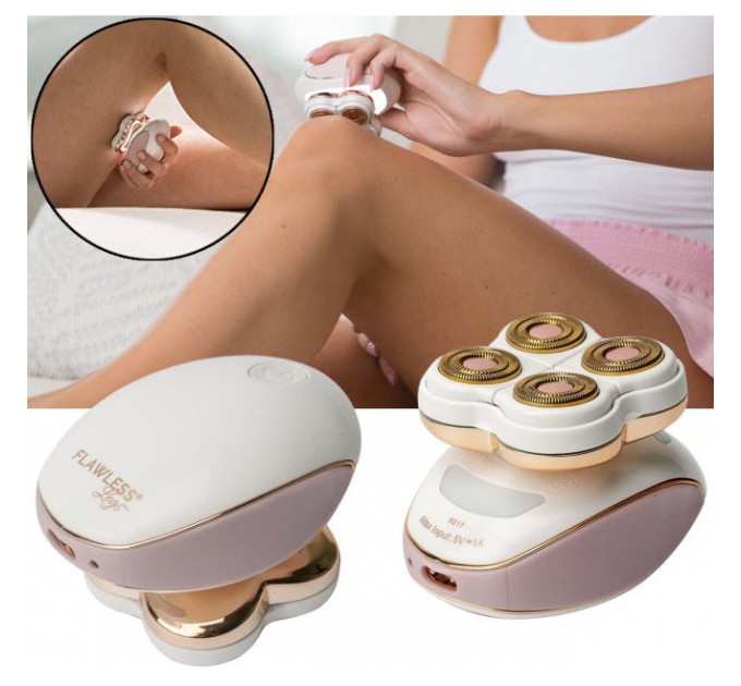 Епілятор акумуляторний Flawless Legs для ніг, жіноча електробритва для ніг