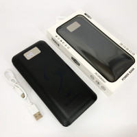 Мобільна зарядка портативна Power Bank 30000 mAh UKC, Зовнішній акумулятор, Зарядка power bank Black