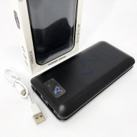 Мобільна зарядка портативна Power Bank 30000 mAh UKC, Зовнішній акумулятор, Зарядка power bank Black