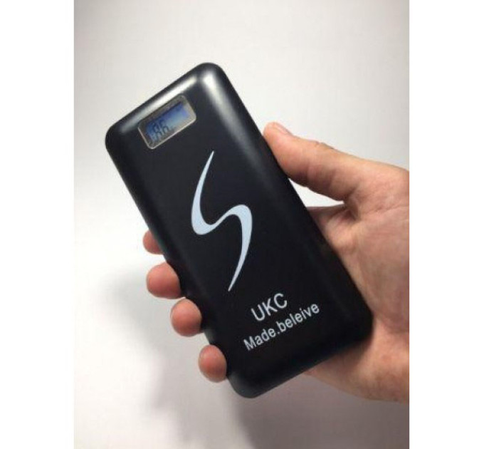 Мобільна зарядка портативна Power Bank 30000 mAh UKC, Зовнішній акумулятор, Зарядка power bank Black