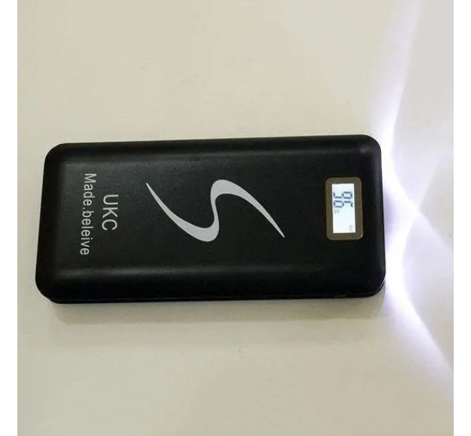 Мобільна зарядка портативна Power Bank 30000 mAh UKC, Зовнішній акумулятор, Зарядка power bank Black