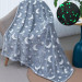 Плед, що світиться в темряві, плюшеве покривало Blanket kids Magic Star 150х100 см флісова ковдра Gray