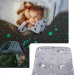 Плед, що світиться в темряві, плюшеве покривало Blanket kids Magic Star 150х100 см флісова ковдра Gray