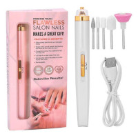 Фрезер для манікюру та педикюру Flawless Salon Nails, фрезер ручний для манікюру Pink