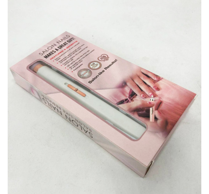 Фрезер для манікюру та педикюру Flawless Salon Nails, фрезер ручний для манікюру Pink