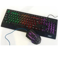 Клавіатура+мишка UKC з LED підсвічуванням від USB M-710, клавіатура ігрова з підсвічуванням та мишкою