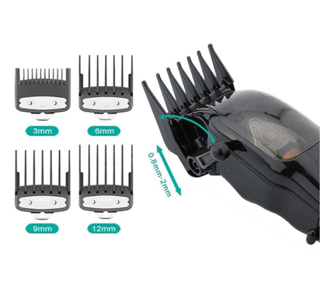 Машинка для стрижки волосся VGR Hair Clipper V-653 Voyager, бездротова електробритва, для дому