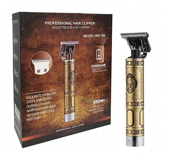 Тример Для Стрижки Волосся Hair Clipper WS-T99 Km Для Бороди Окантувальна, професійна електробритва