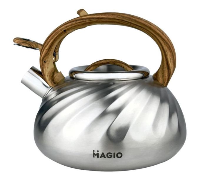Чайник Magio MG-1194 3 л зі свистком, чайник зі свистком для індукційної плити, чайник газовий